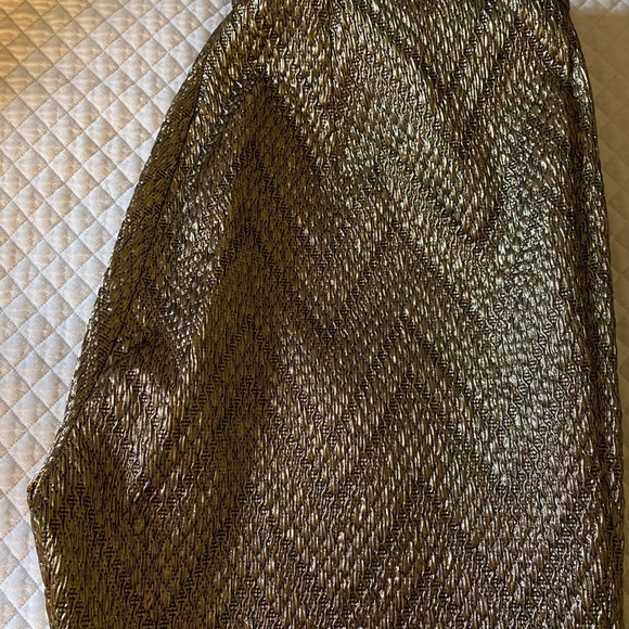 Trina Turk Osmond-Brocade Metallic Ankle Pant - Picture 6 of 7